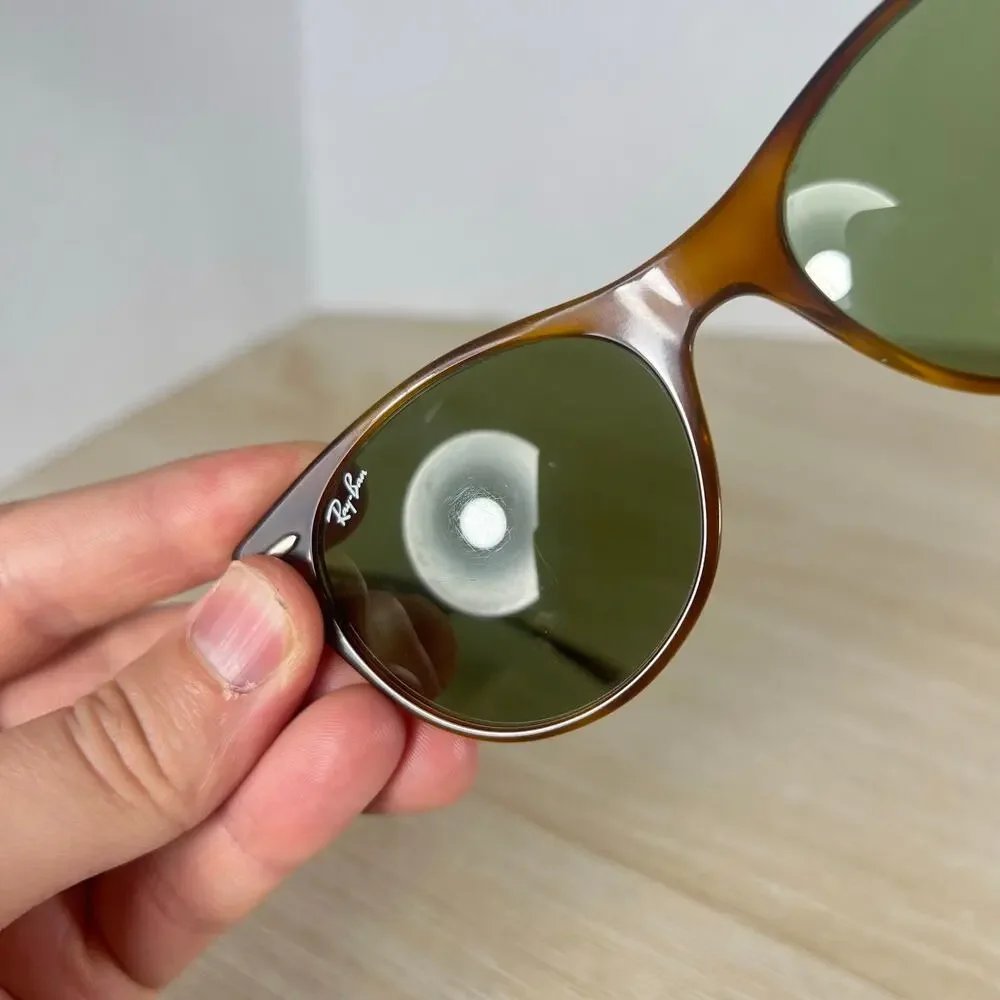 Ray-Ban RB2185 1293/1E Sunglasses Green Tint READ DESC Havana Brown 52-18-145